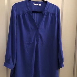 Halogen Plus Size Blouse in Blue